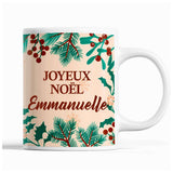 Tasse Noël Emmanuelle Beige - Planetee