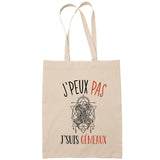 Sac Tote Bag J'peux pas Signe capricorne beige - Planetee
