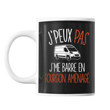 Mug J'peux pas j'me barre en Fourgon Aménagé | Tasse Voyage - Planetee