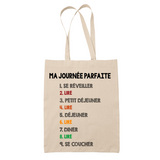 Tote Bag Lire Journée Parfaite - Planetee