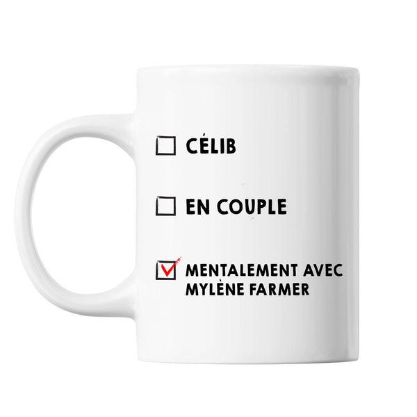 Mug Couple En couple avec Célébrité - Mylene Farmer - Planetee