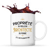 Mug blanc Propriété du Meilleur Architecte - Planetee