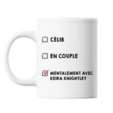 Mug Couple En couple avec Célébrité - Keira Knightley - Planetee