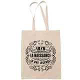 Sac Tote Bag 1979 Naissance Légende beige - Planetee