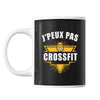 Mug crossfit j'peux pas Noir - Planetee