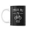 Mug Vélo j'peux pas Noir - Planetee