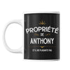 Mug Propriété de Anthony - Planetee