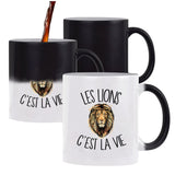 Mug magique Lion c'est la vie | Tasse changement de couleur - Planetee