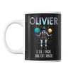Mug Prénom Olivier Univers - Planetee