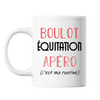 Mug Équitation C'est ma Routine Blanc - Planetee