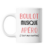 Mug Musique C'est ma Routine Blanc - Planetee