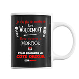 Mug Je n'ai plus de nouvelles de Lord Voldemort donc je quitte le Mordor pour rejoindre le Côté Obscur - Planetee