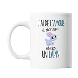 Mug Amour à donner Lapin - Planetee