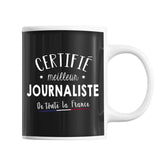 Mug Homme Journaliste Meilleur de France | Tasse Noire métier - Planetee