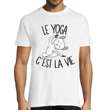 T-shirt homme yoga c'est la vie - Planetee