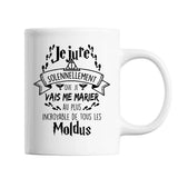 Mug Je jure solennellement que je vais me marier au plus incroyable de tous les Moldus - Planetee