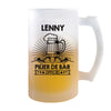 Chope de bière Lenny Prénom Pilier de Bar - Planetee