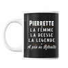 Mug prénom Pierrette cadeau départ retraite - Planetee