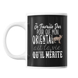 Mug Chart Oriental Je travaille dur - Planetee