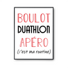 Affiche Duathlon C'est ma Routine - Planetee