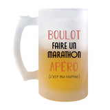 Chope de Bière Faire un marathon C'est ma Routine - Planetee
