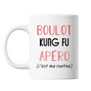 Mug Kung Fu C'est ma Routine Blanc - Planetee
