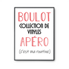 Affiche Collection de Vinyles C'est ma Routine - Planetee