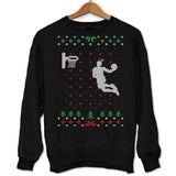 Pull Moche de Noël - Noël Basket Dunk - Planetee