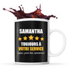 Mug Samantha à votre service pour des conneries - Planetee