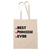 Sac Tote Bag Best Princesse Ever - Planetee