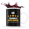 Mug Zoé à votre service pour des conneries - Planetee