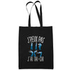 Sac Tote Bag Tai Chi Je peux pas Noir - Planetee