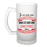 Chope de Bière Je ne suis pas Superwoman, je suis Directrice - Planetee