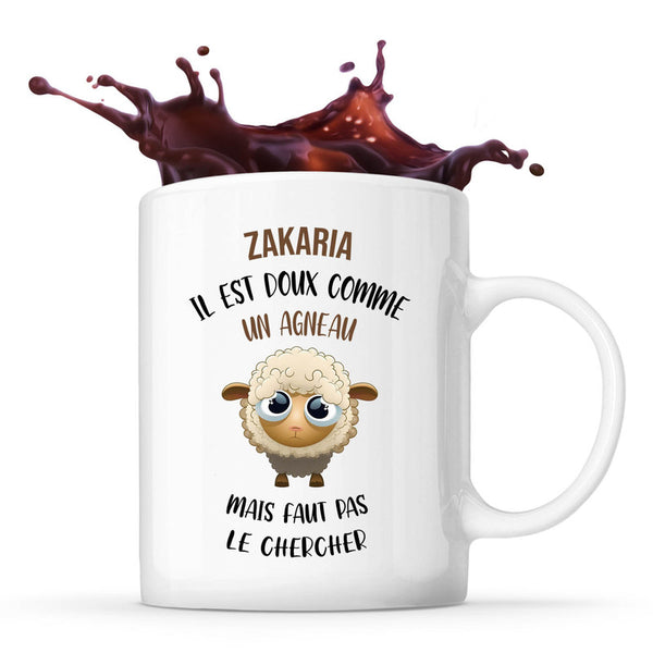 Mug Zakaria Doux comme un Agneau Tasse Humour Planetee