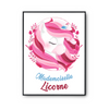 Affiche Mademoiselle Licorne - Planetee