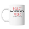 Mug Maquette d'Avion C'est ma Routine Blanc - Planetee