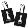 Sac Tote Bag Couple Échec et Mat - Planetee