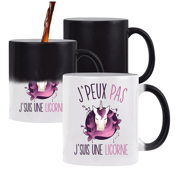 Mug Magique J'peux pas Licorne - Planetee