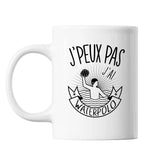 Mug Waterpolo j'peux pas Blanc - Planetee