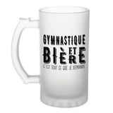 Chope de bière Gymnastique et bière - Planetee