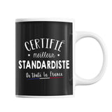 Mug Homme Standardiste Meilleur de France | Tasse Noire métier - Planetee