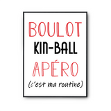 Affiche Kin-Ball C'est ma Routine - Planetee