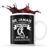 Mug personnalisable Marathon Prénom Métier Age tasse pour Marathonien - Planetee