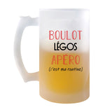 Chope de Bière Legos C'est ma Routine - Planetee