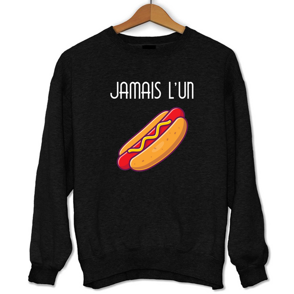 Sweat couple Jamais l'un sans l'autre | hot dog et sauce - Planetee