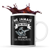 Mug personnalisable parachute Prénom Métier Age tasse pour Parachutiste - Planetee