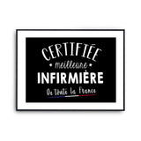 Affiche Ingénieure Femme Métier Meilleure de France - Planetee