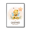 Affiche Gaspard bébé d'amour abeille - Planetee