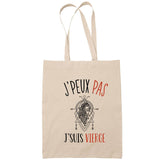 Sac Tote Bag J'peux pas Signe taureau beige - Planetee