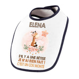 Bavoir Elena Cou Monté Girafe - Planetee